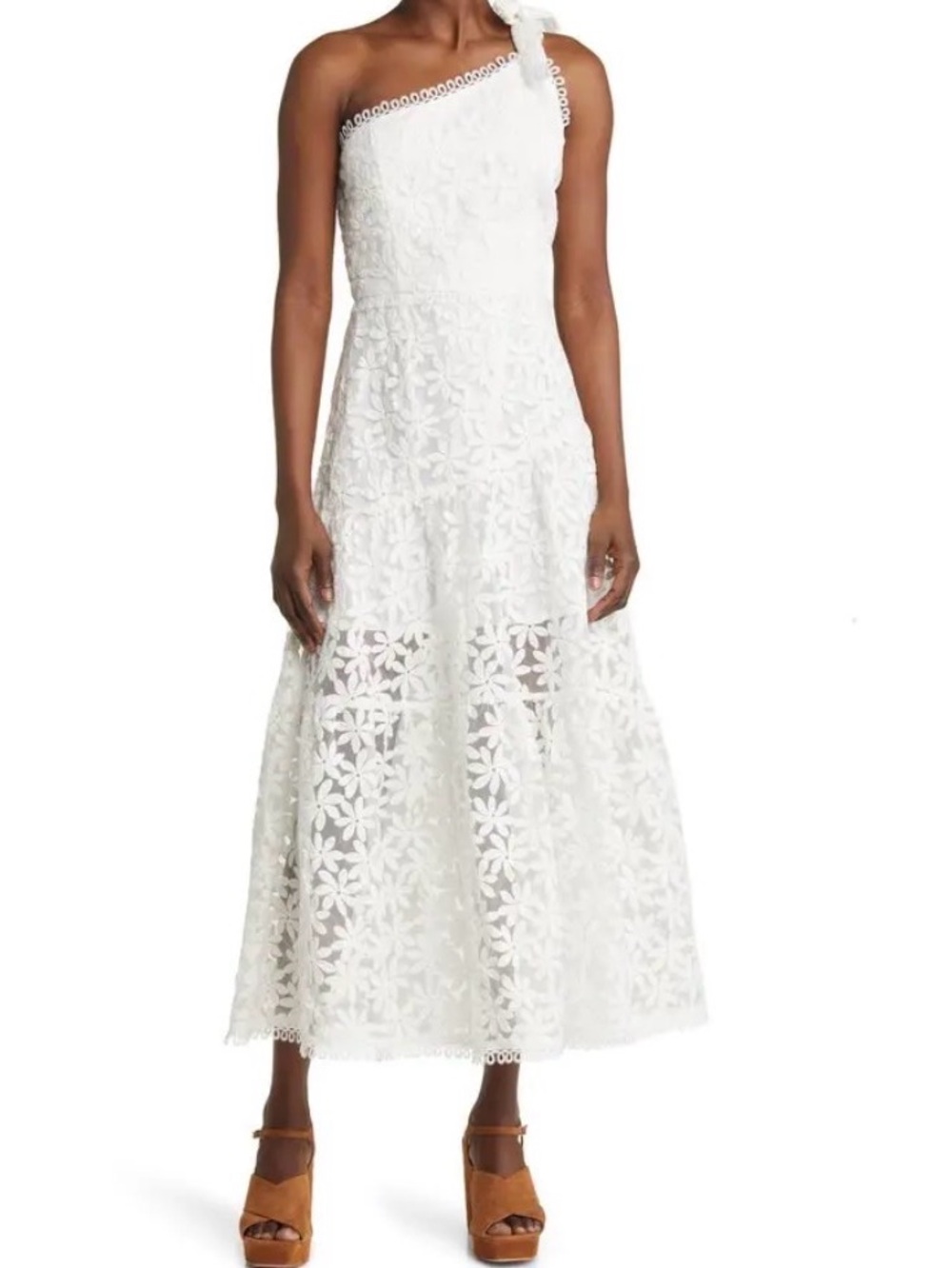 Lost + Wander | Madonna Lily Lace One-Shoulder Dress